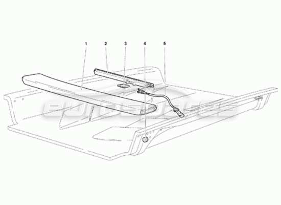 a part diagram from the Lamborghini Diablo parts catalogue