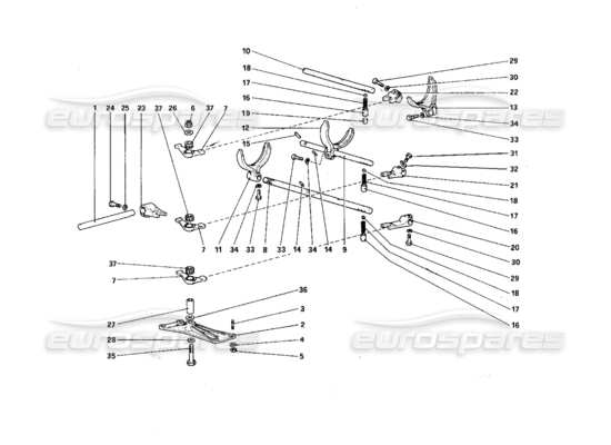 a part diagram from the Ferrari 308 parts catalogue