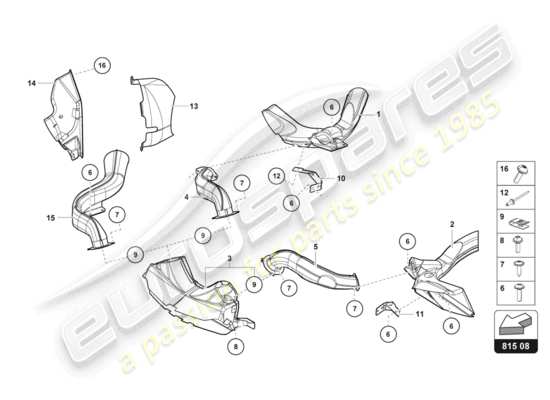 a part diagram from the Lamborghini LP740-4 S COUPE (2018) parts catalogue