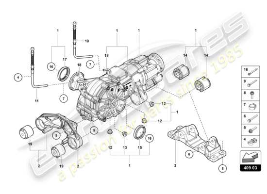 a part diagram from the Lamborghini Aventador LP740-4 S parts catalogue