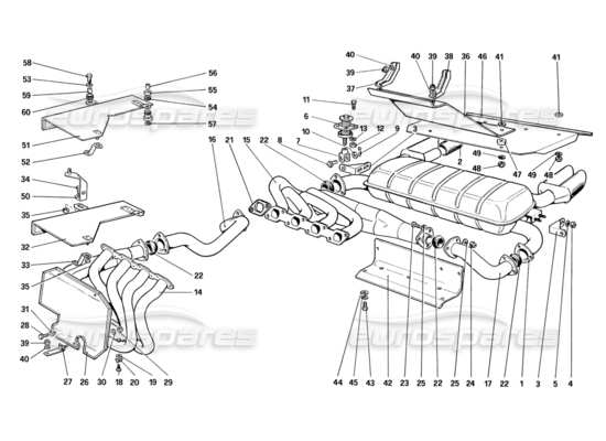 a part diagram from the Ferrari 328 parts catalogue