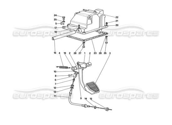 a part diagram from the Ferrari 328 parts catalogue