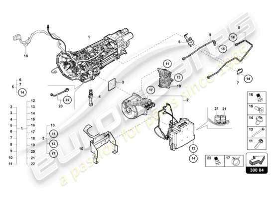 a part diagram from the Lamborghini Sian parts catalogue