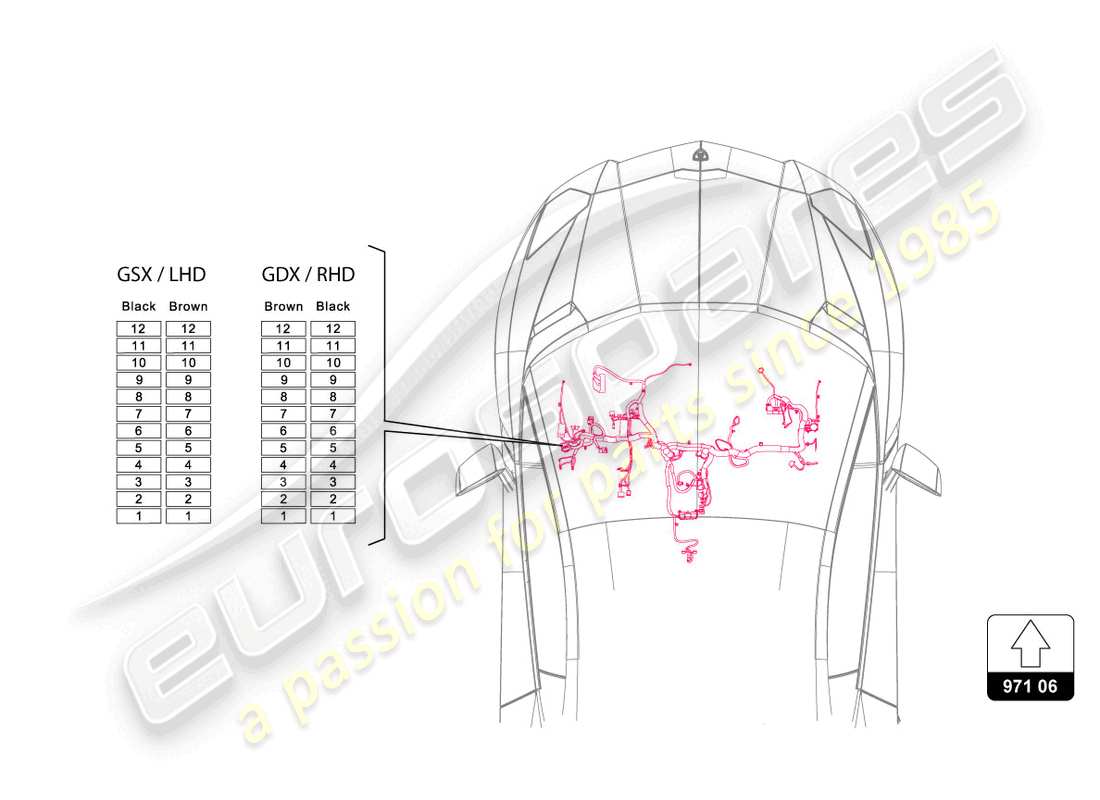 Lamborghini LP750-4 SV COUPE (2015) FUSES Part Diagram