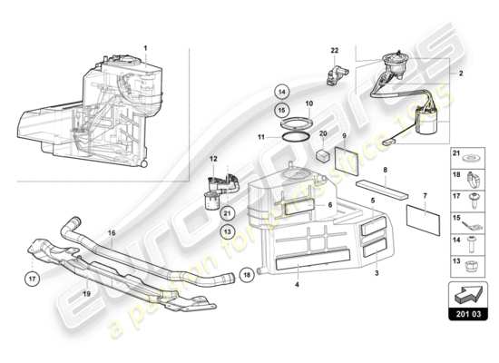 a part diagram from the Lamborghini LP750-4 SV COUPE (2017) parts catalogue