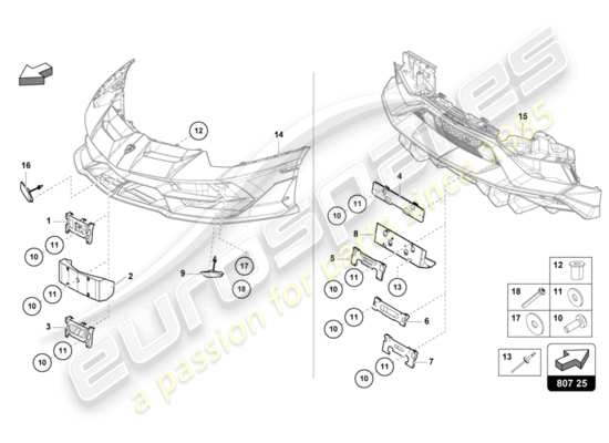 a part diagram from the Lamborghini Aventador LP770-4 SVJ parts catalogue