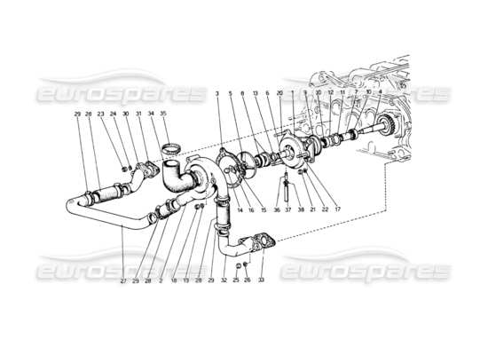 a part diagram from the Ferrari 512 parts catalogue