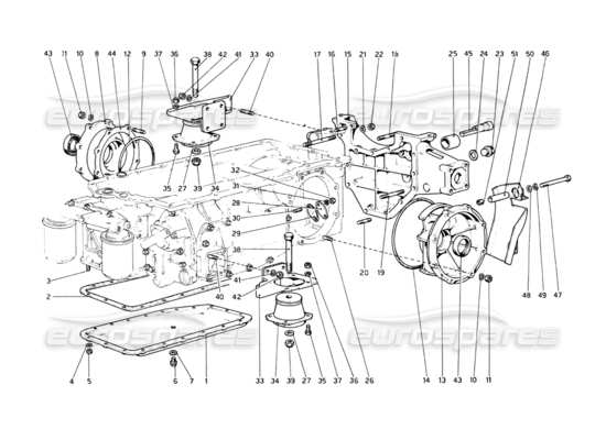 a part diagram from the Ferrari 512 parts catalogue