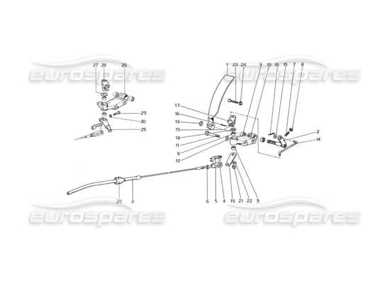 a part diagram from the Ferrari 365 GT4 Berlinetta Boxer parts catalogue