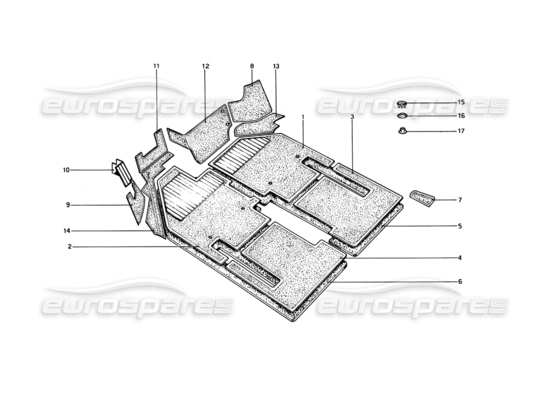 a part diagram from the Ferrari 330 and 365 parts catalogue