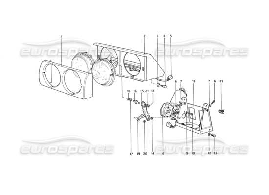 a part diagram from the Ferrari 330 and 365 parts catalogue