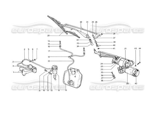 a part diagram from the Ferrari 330 and 365 parts catalogue