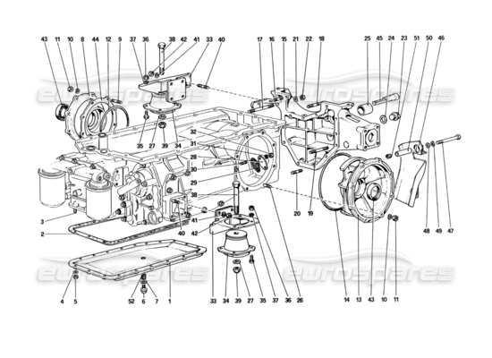 a part diagram from the Ferrari 512 parts catalogue