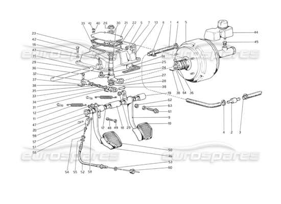 a part diagram from the Ferrari 208 parts catalogue