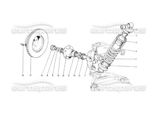 a part diagram from the Ferrari 208 parts catalogue