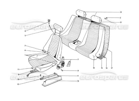 a part diagram from the Ferrari 208 parts catalogue