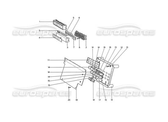 a part diagram from the Ferrari 208 parts catalogue