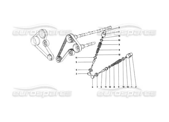 a part diagram from the Ferrari 208 parts catalogue