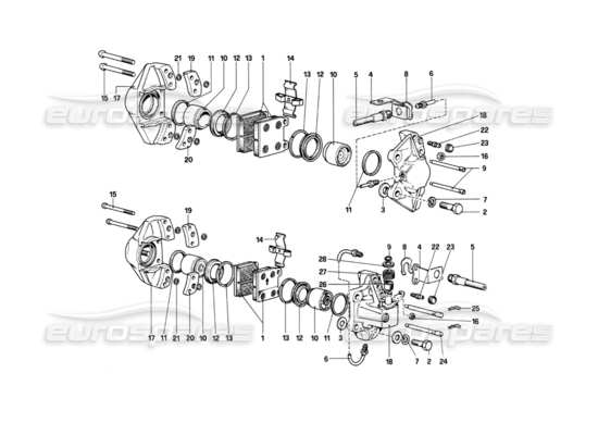 a part diagram from the Ferrari 208 parts catalogue