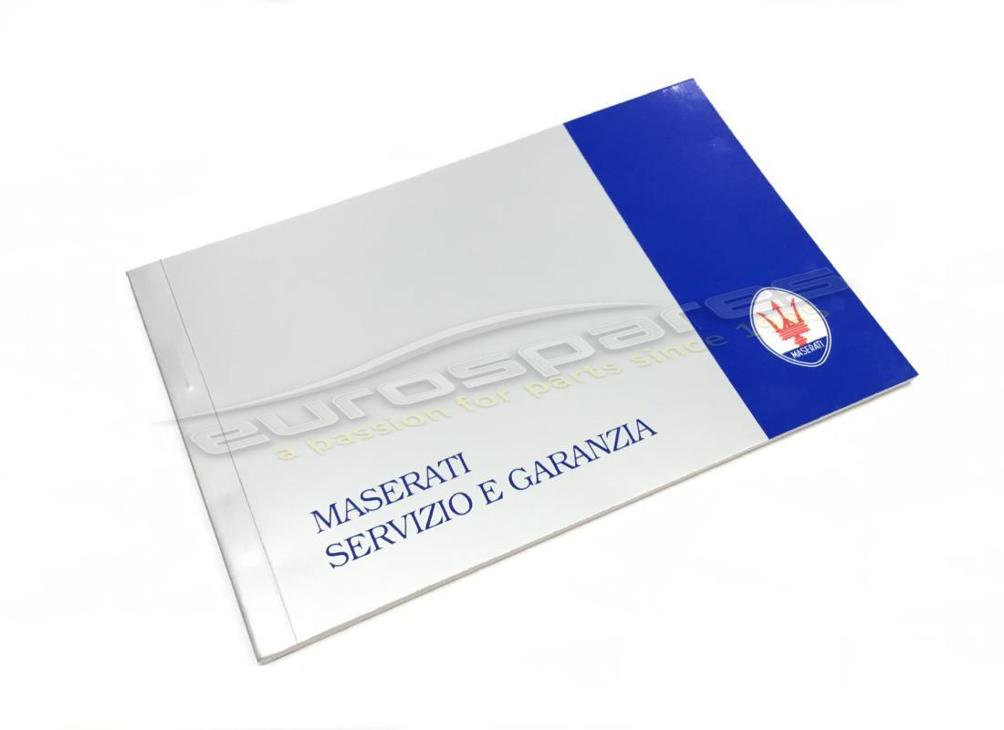 NEW Maserati SERVICE BOOK IN ITALIAN. PART NUMBER 399851401 (1)