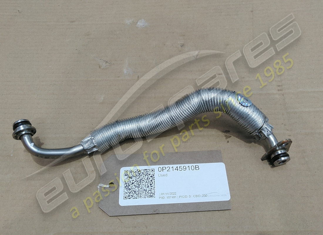 USED Lamborghini WATER HOSE . PART NUMBER 0P2145910B (1)