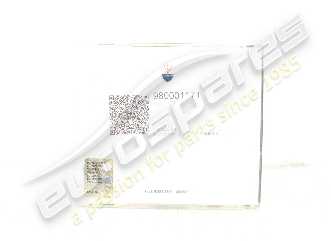 NEW Maserati CD ROM. PART NUMBER 980001171 (2)