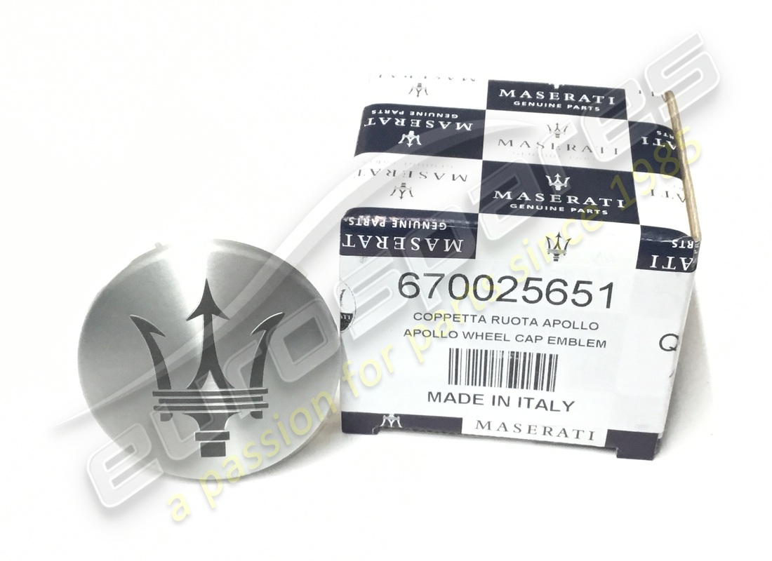 NEW Maserati WHEEL BADGE. PART NUMBER 670025651 (1)