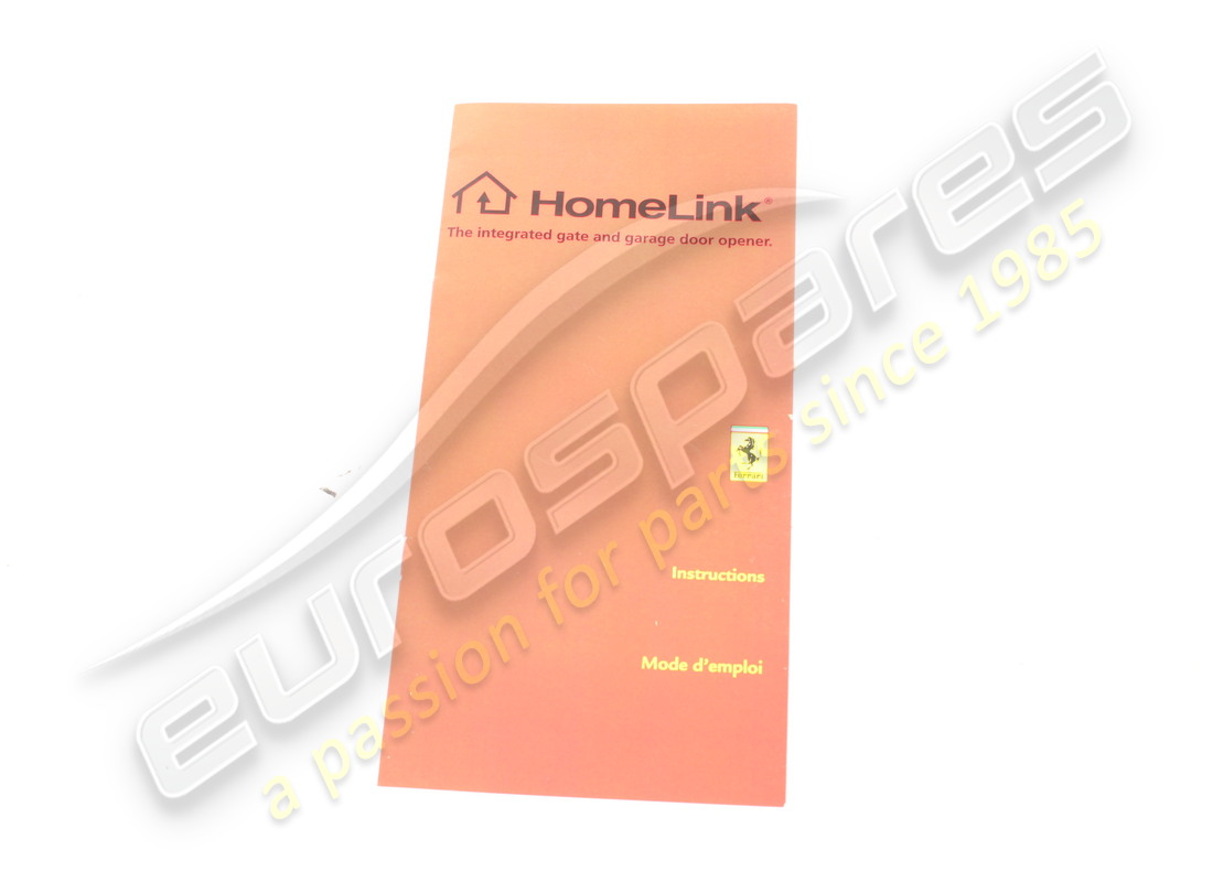 NEW Ferrari HOMELINK QUICK GUIDE. PART NUMBER 83693200 (1)