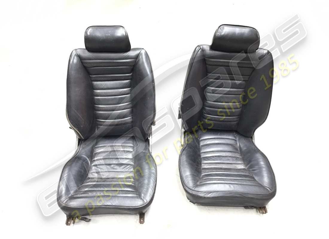 Used Eurospares Lamborghini Espada Black Leather Seats & Interior Set part number EAP1226076