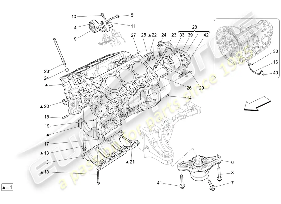 a part diagram from the porsche accessories and tequipment parts catalogue
