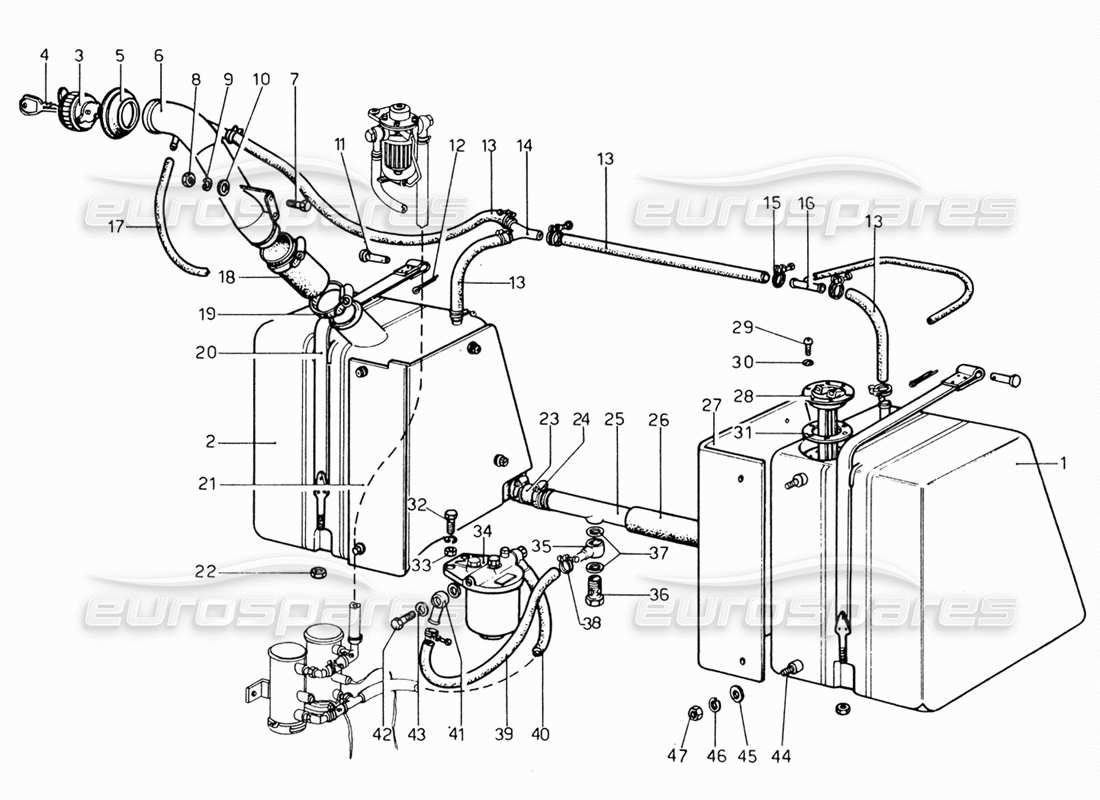 a part diagram from the ferrari 206 parts catalogue