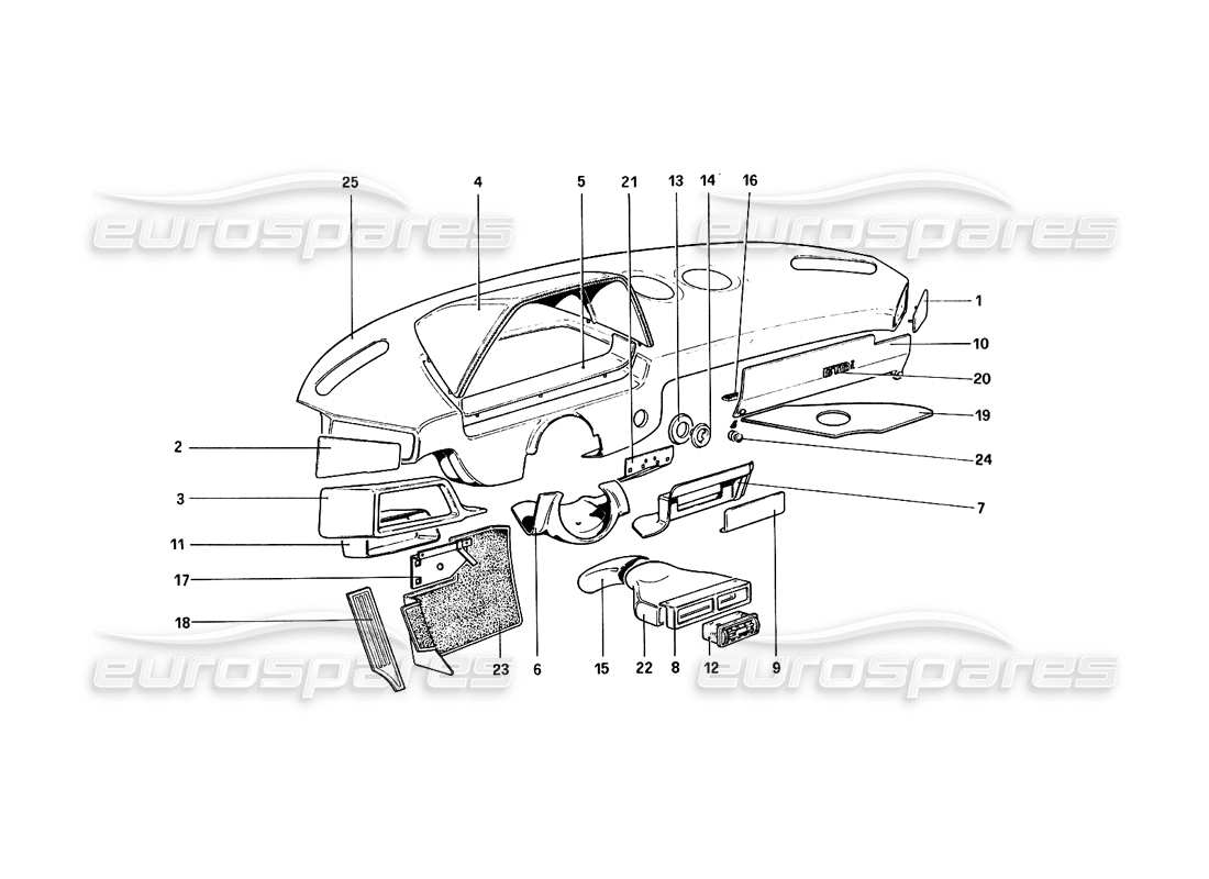 part diagram containing part number 60164001