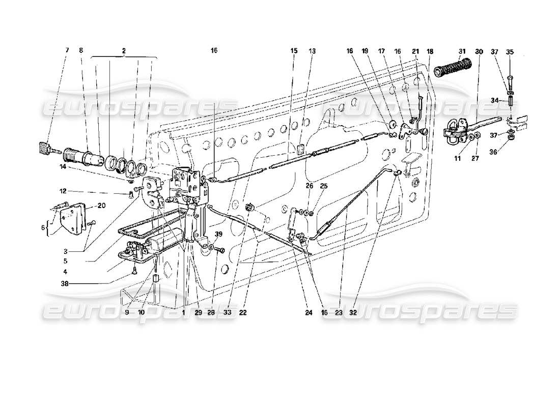 a part diagram from the ferrari 512 parts catalogue