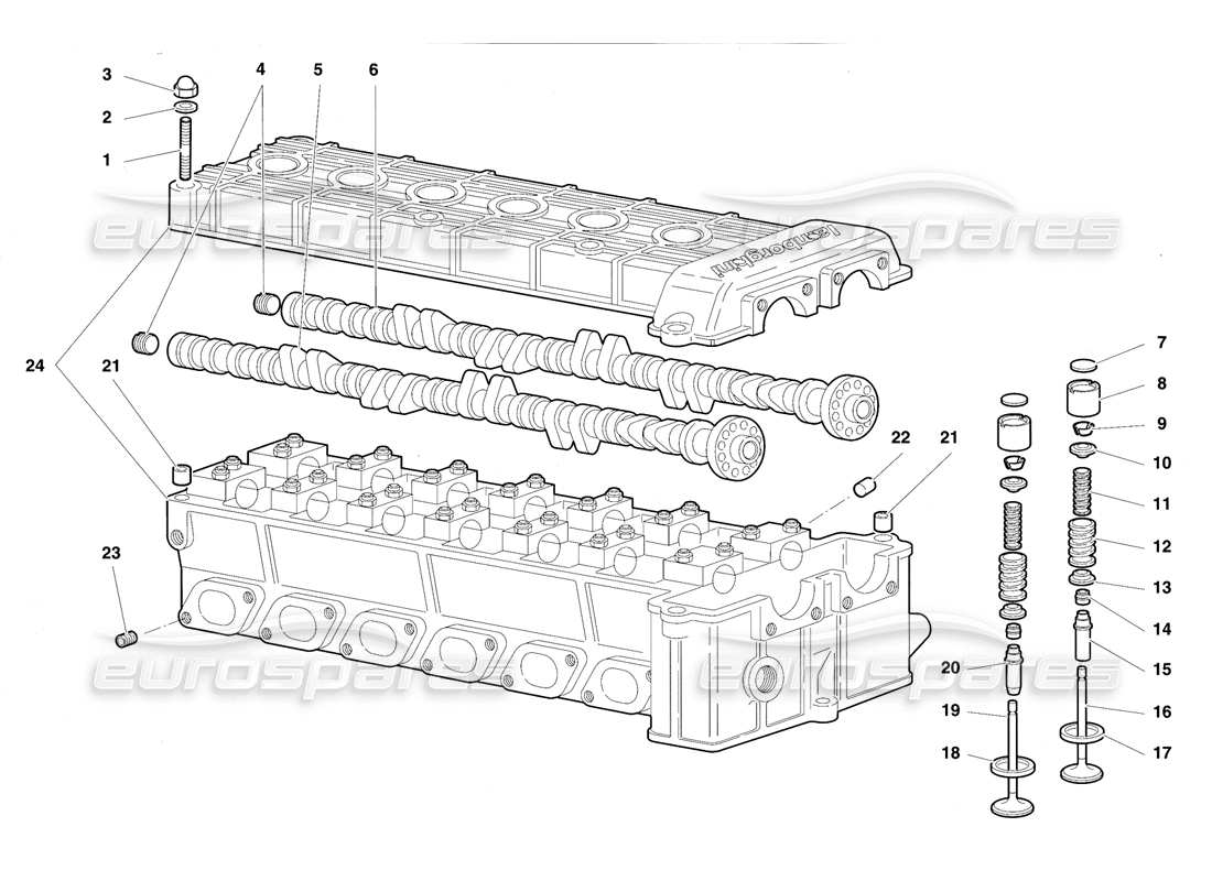 a part diagram from the Lamborghini Diablo VT (1994) parts catalogue