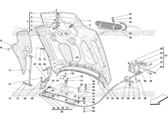 a part diagram from the ferrari 550 parts catalogue