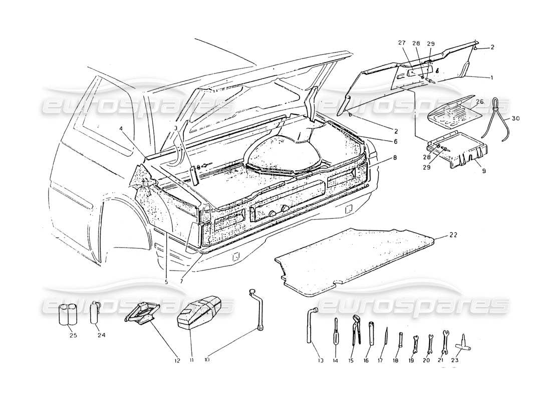 a part diagram from the Maserati 418 / 4.24v / 430 parts catalogue