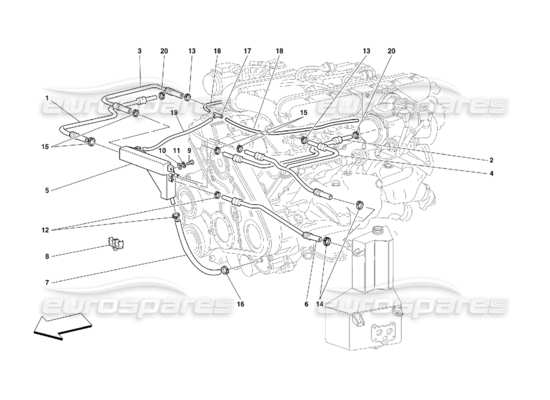 a part diagram from the ferrari 456 parts catalogue