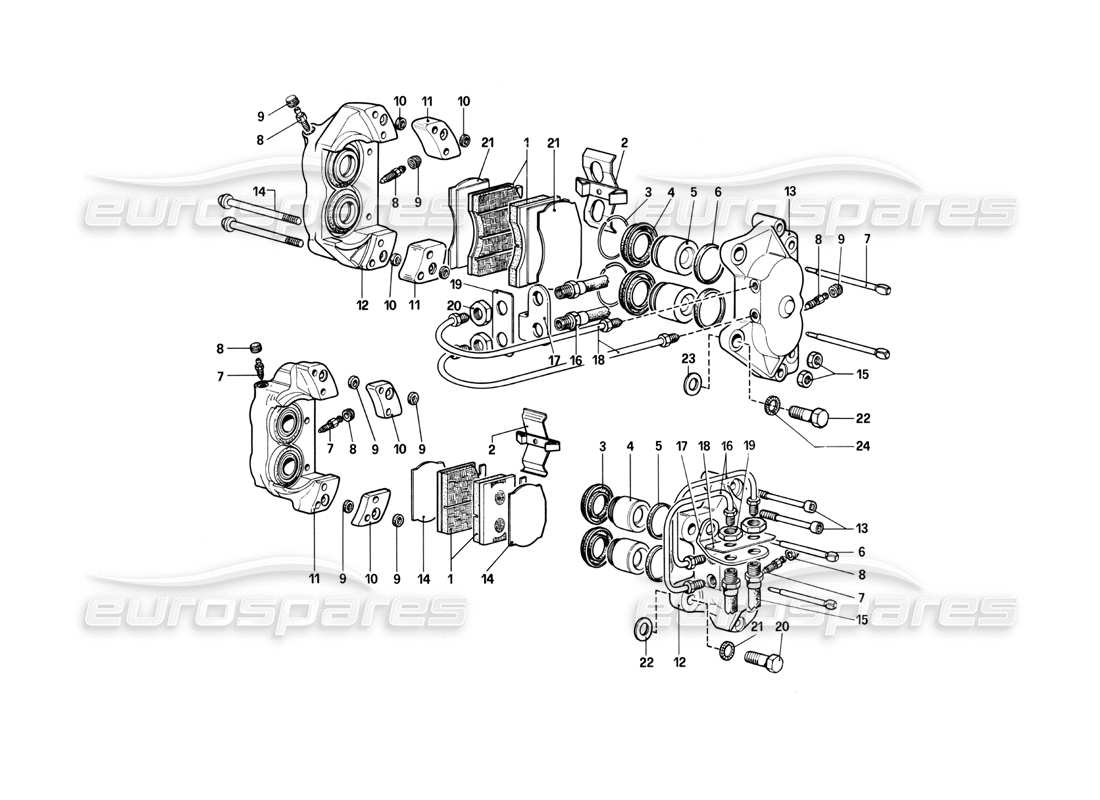 a part diagram from the ferrari 400 parts catalogue