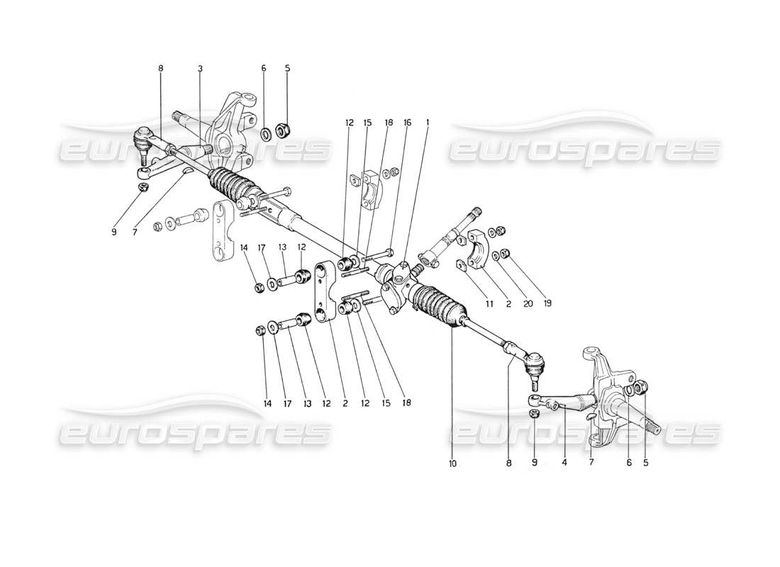 a part diagram from the ferrari 208 parts catalogue