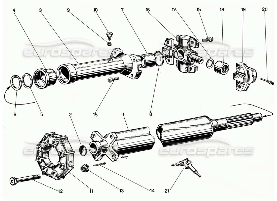 part diagram containing part number te 35