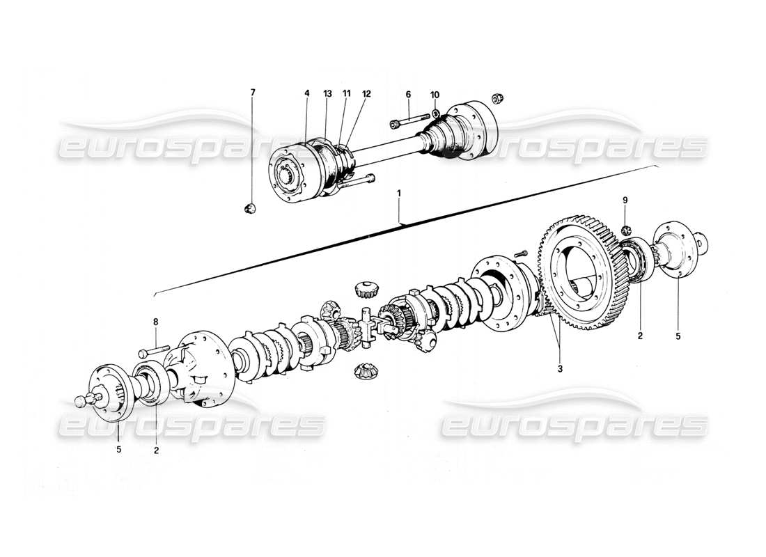 a part diagram from the ferrari 308 parts catalogue