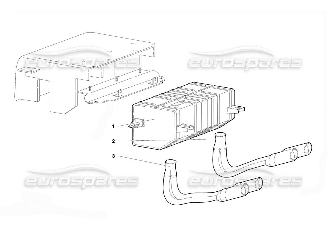 a part diagram from the Lamborghini Diablo VT (1994) parts catalogue
