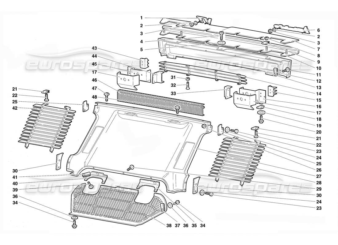 a part diagram from the Lamborghini Diablo VT (1994) parts catalogue