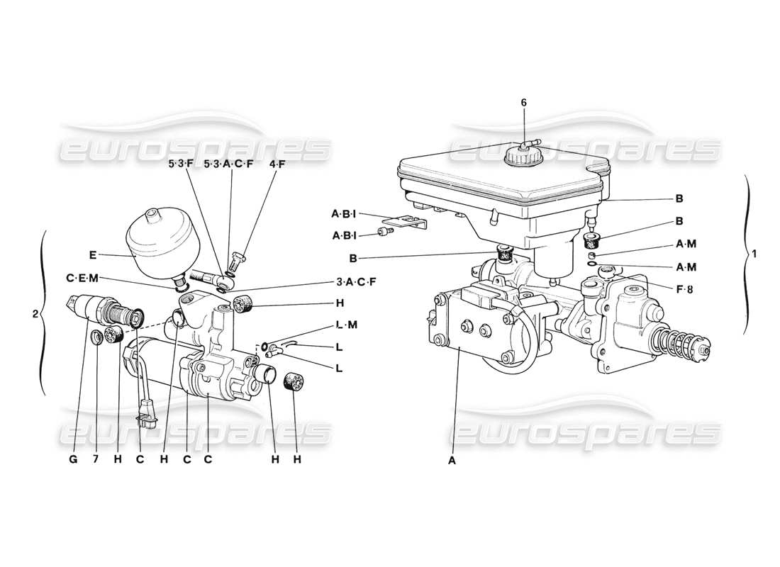 VIEW PARTS DIAGRAMS FROM THE FERRARI 328 PARTS CATALOGUE a part diagram from the ferrari 328 parts catalogue