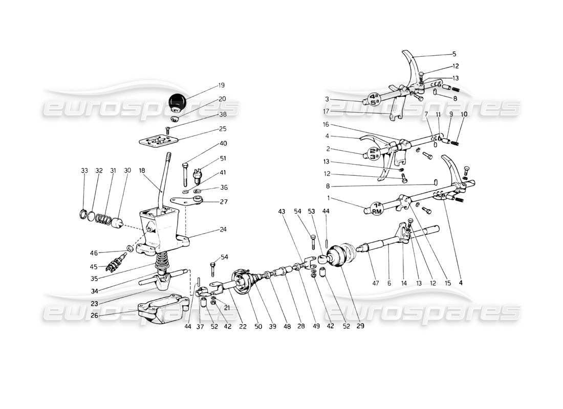 a part diagram from the ferrari 512 parts catalogue