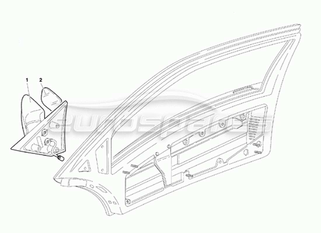 a part diagram from the lamborghini diablo parts catalogue