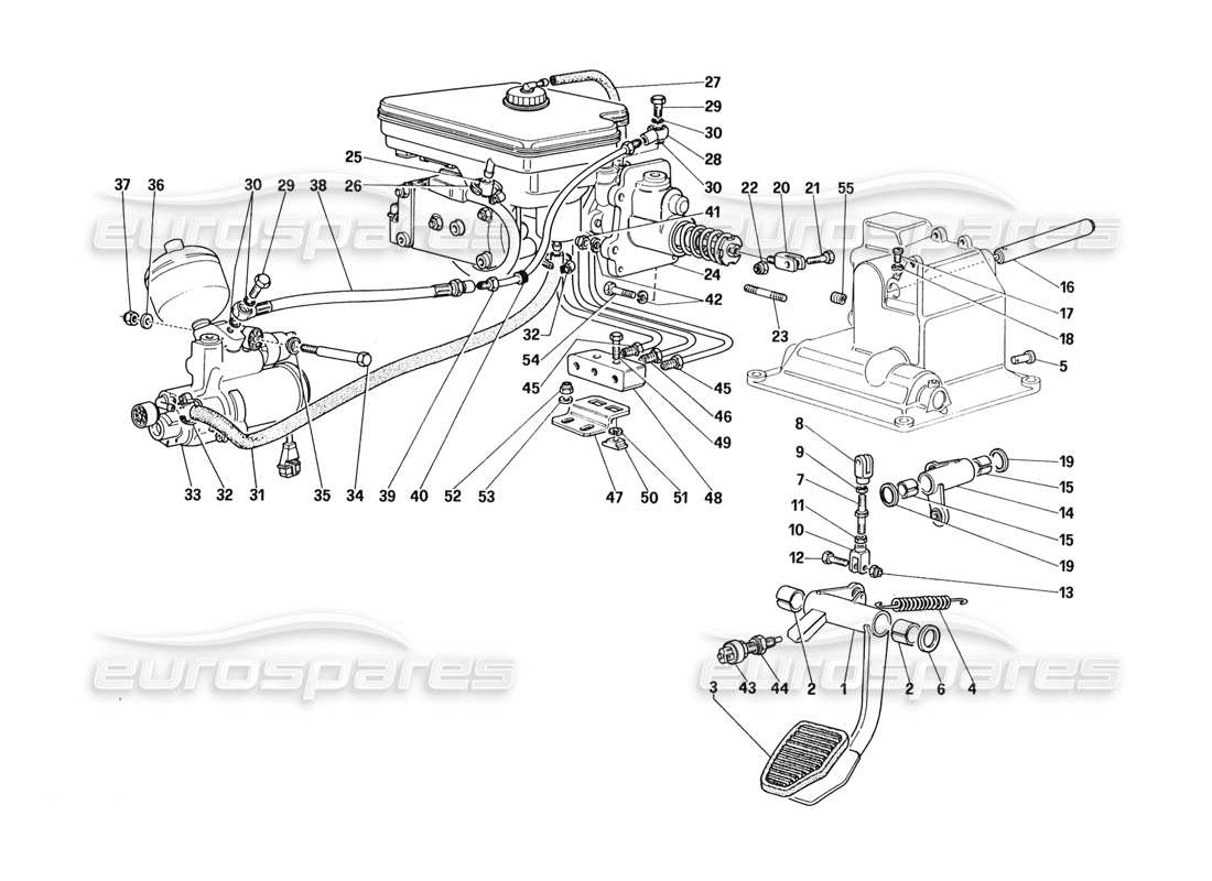a part diagram from the ferrari 328 parts catalogue
