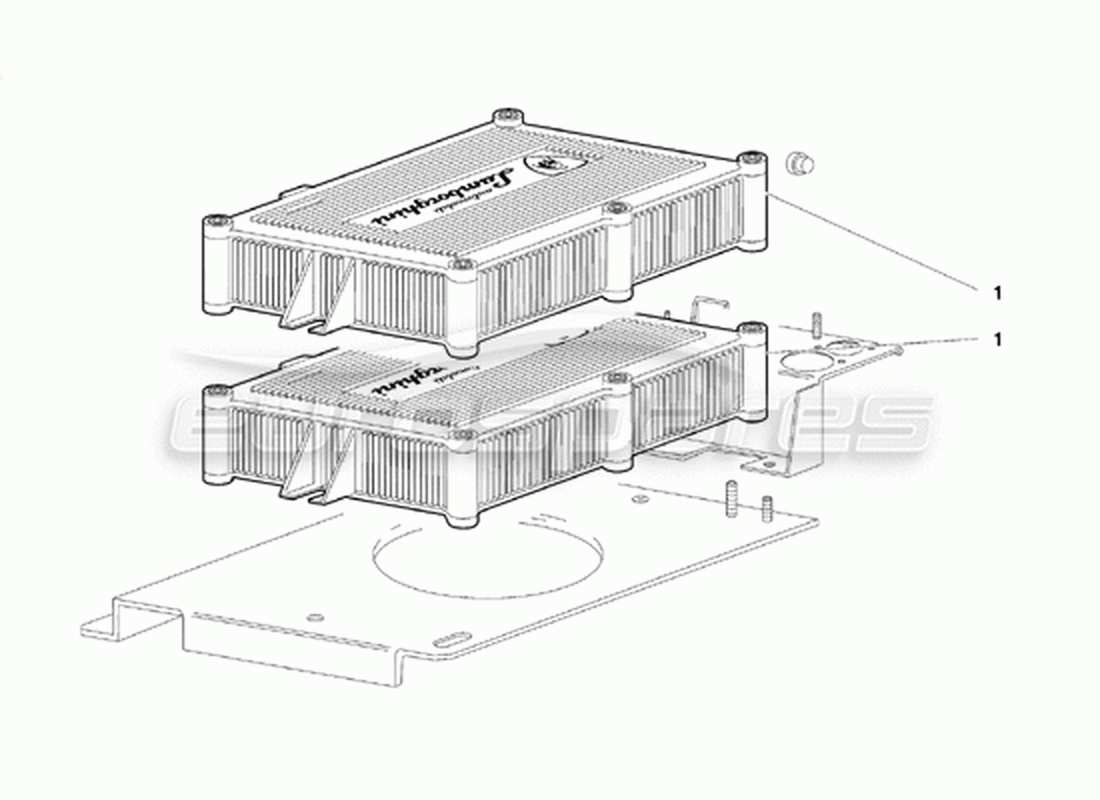 a part diagram from the lamborghini diablo parts catalogue