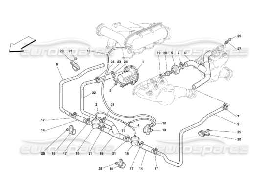 a part diagram from the ferrari 456 parts catalogue