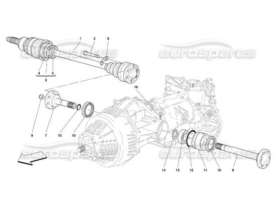 a part diagram from the ferrari 456 parts catalogue